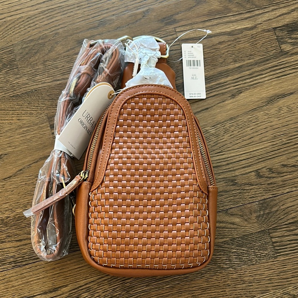 Woven Liberty Sling Bag NWT